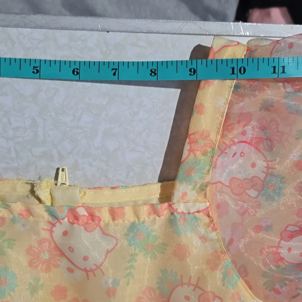 Hello Kitty‎ Yellow Graphic Dress Size Large 10-12